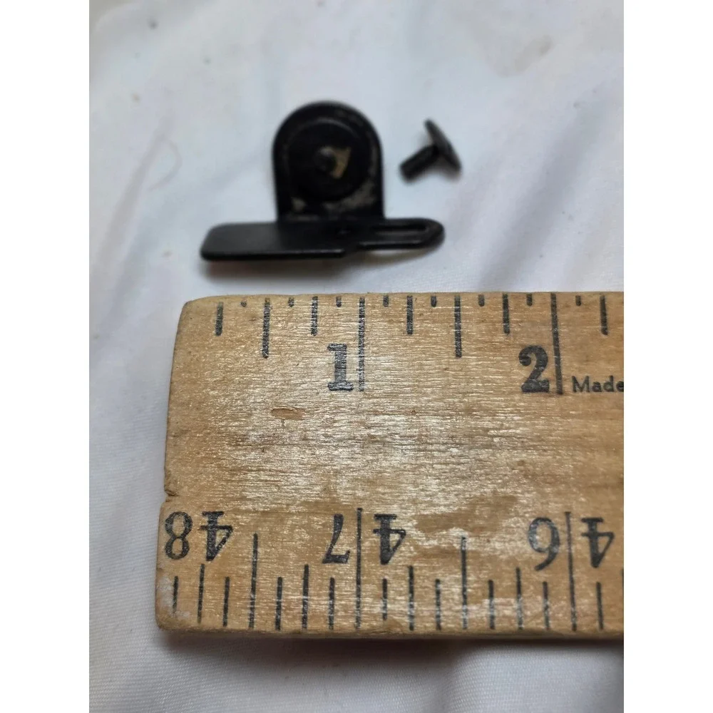 Vintage Industrial Sewing Machine Roller Guide Attachment with Mounting Screw